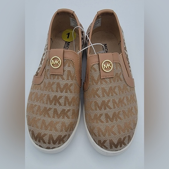 NEW MICHAEL KORS SLIP-ON SHOES FOR KIDS (GIRL) MK MONOGRAMS - Picture 6 of 10